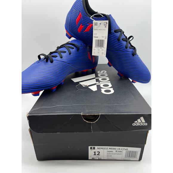adidas Nemeziz Messi 19.4 FxG Soccer Cleats FW8402 Royal Blue Size 12 NIB - Picture 5 of 16